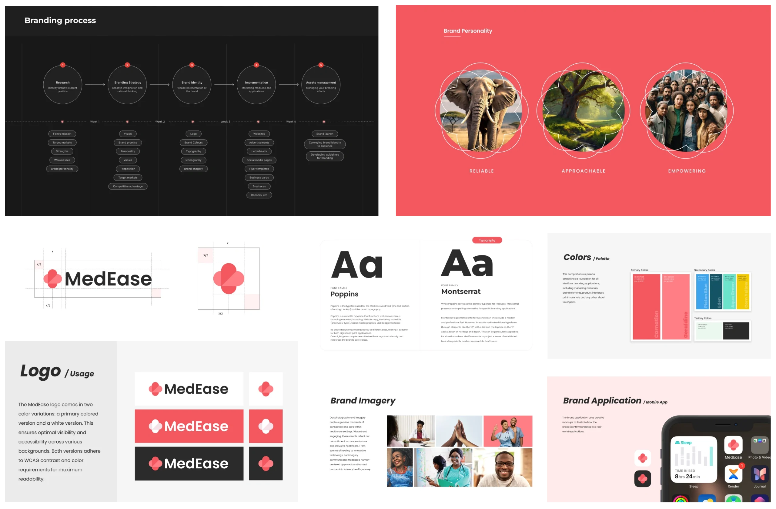 MedEase Brand Identity design