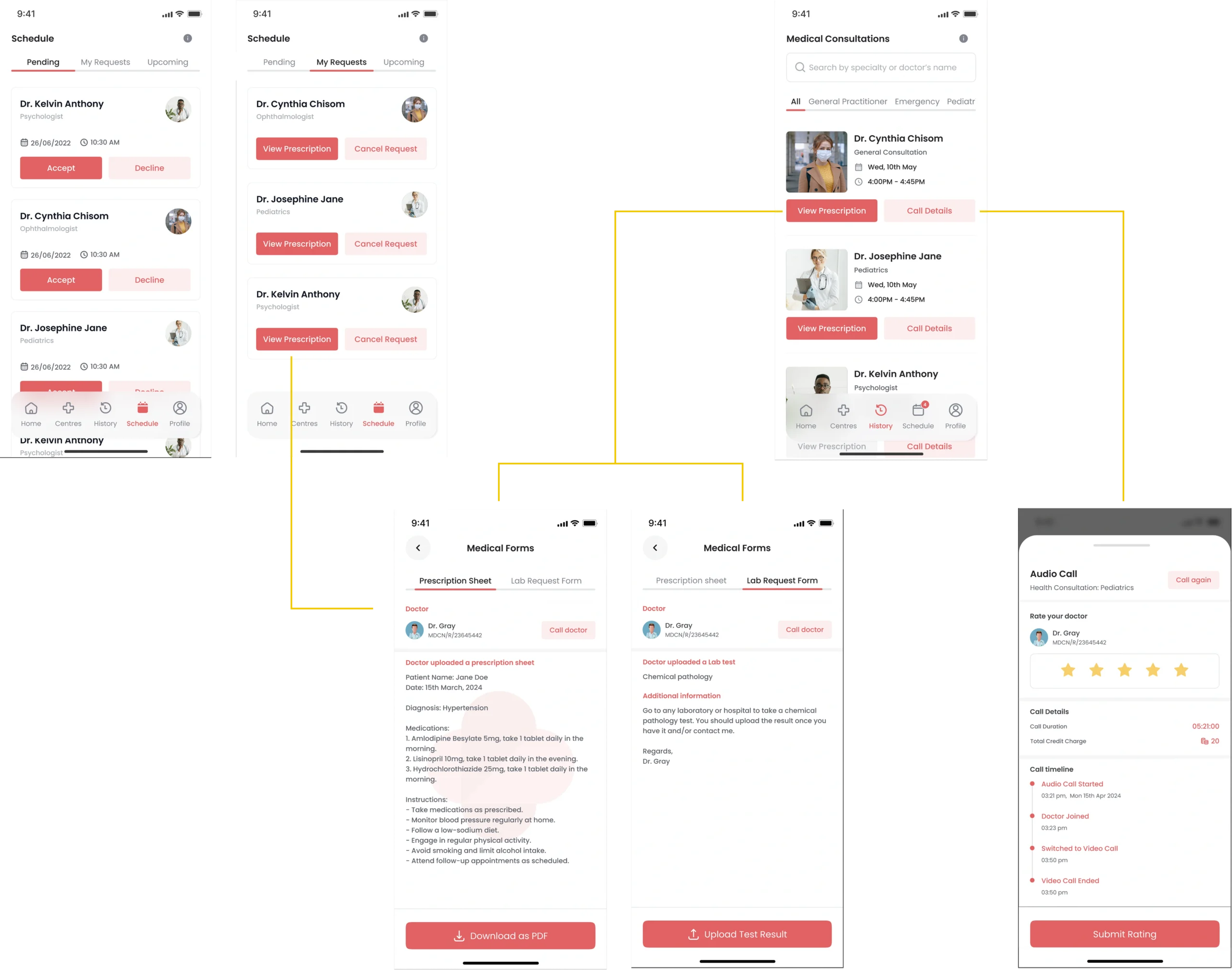 MedEase Schedule and Consultation